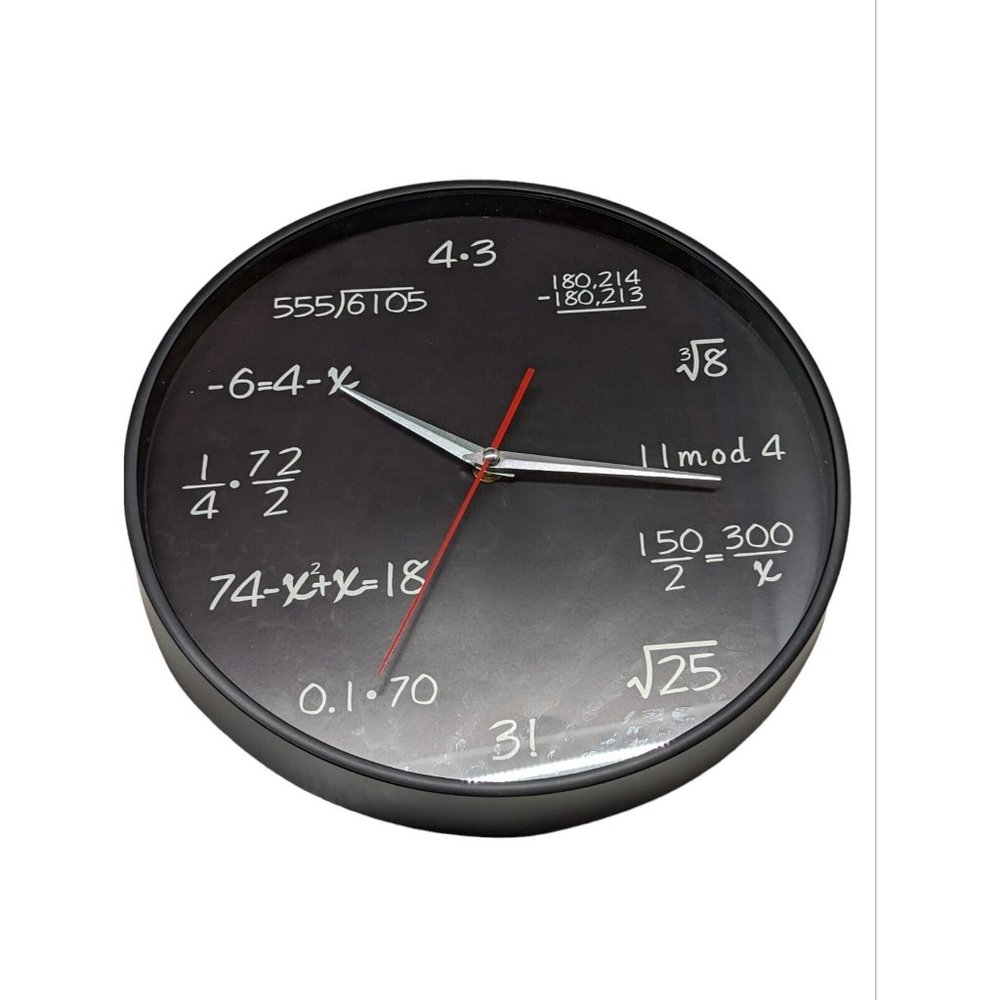 Math Clock Mathematical Equations ,  Wall Clock Gifts for Engineers,Teacher